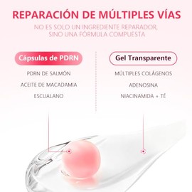 Crema Coreano Original, Crema Facial con Salmon DNA PDRN, Multi Péptido, Niacinamida, Cuidado Antiedad y Reparador, Reafirman, Ilumina la Pie, Crema P