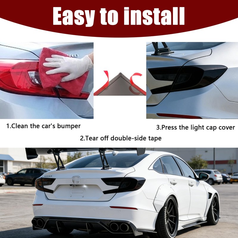 NEESPOC Tail Light Covers Tint for Honda Accord 2018-2022 Accessories