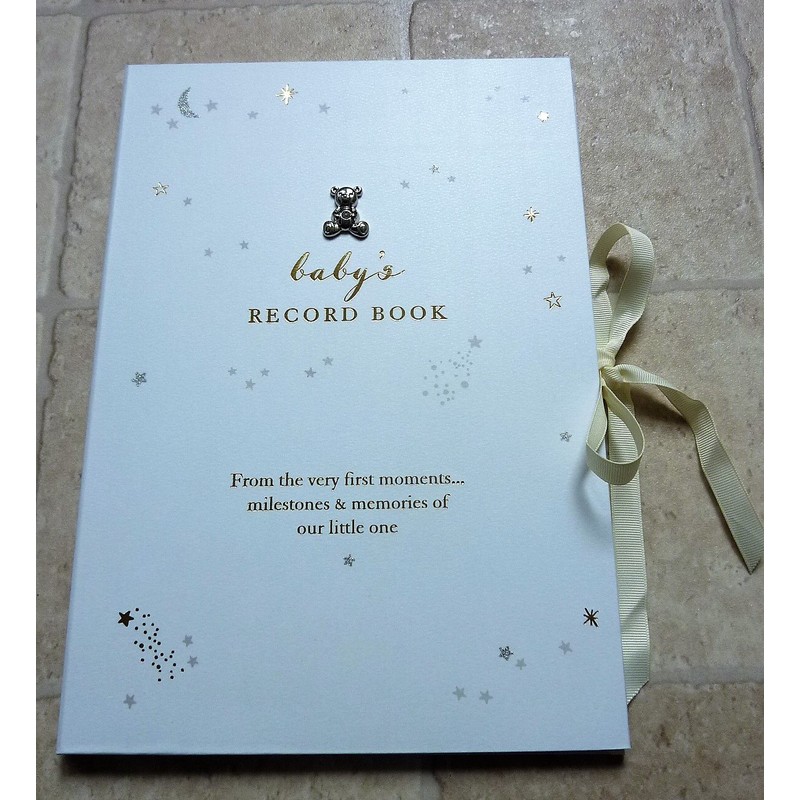 Bambino Little Star Baby Record Book A4-CG1526, Paper/Card - Foiled,