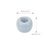 Savagrow 4pcs Mini Ceramic Toothbrush Holders Couple Blue Bathroom Toothbrush