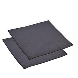 Etsumi E-5347-2 Cleaning Cloth, Microfiber Suede Cloth, 2 S, 7.9 x 7.9 inches (20 x 20 cm), Pack of 2, Soft Suede Type, Black