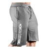 Monsta Clothing Co. MC-Crest Flag-307 Sweatshorts (Charcoal Sweatshorts/White & Black