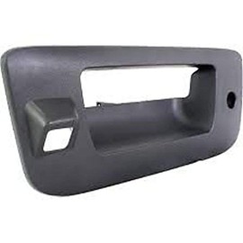 Aftermarket Fits 07-13 Silverado Sierra Rear Text Tailgate Bezel with Keyhole & Rearview Camera 2014 2500. 3500 Models