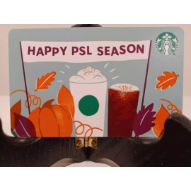 STARBUCKS CARD 2021 " HAPPY PSL SEASON " PUMPKIN  SPICE LATTE~GREAT PRICE~NEW