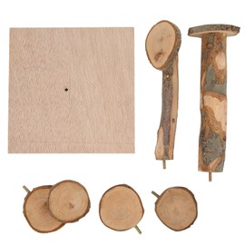 Wooden Hamster Platform Toy Hamster Playground Stand Rotating Ladder for Small Pets