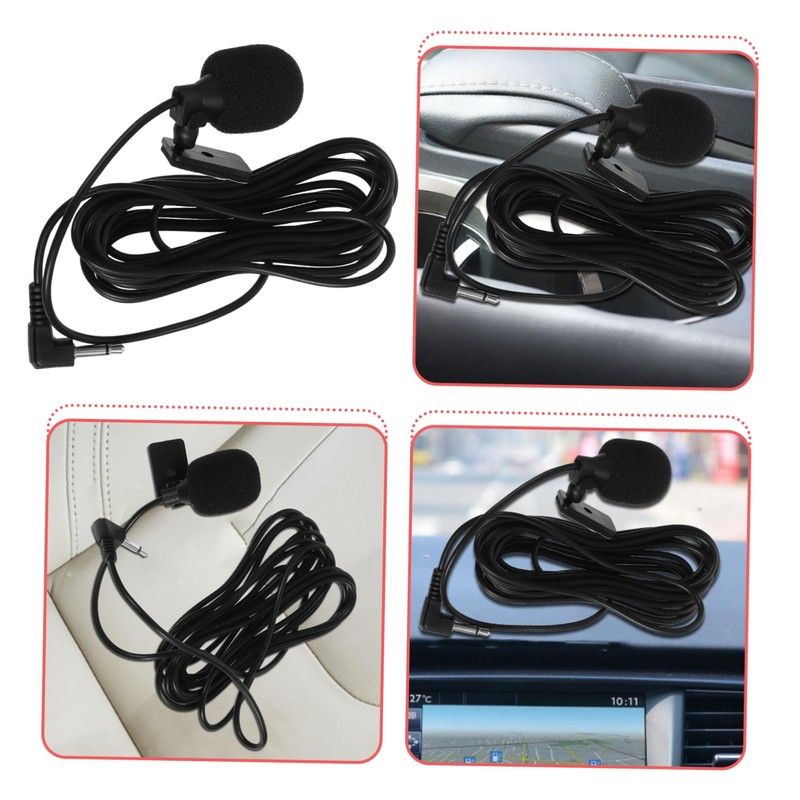 KICHOUSE 1set Handheld Speaker Mic Coil Cord for Car Navigation