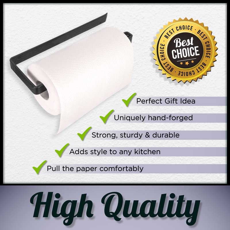Stur-De Wrought Iron Paper Towel Holder - Wall Mount Paper