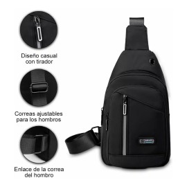 Deykay Pechera Mochila Impermeable Multifunción Cruzada Hombro