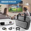 ZKOO Projector Carrying Case, Projector Bag Compatible with Most Projectors,