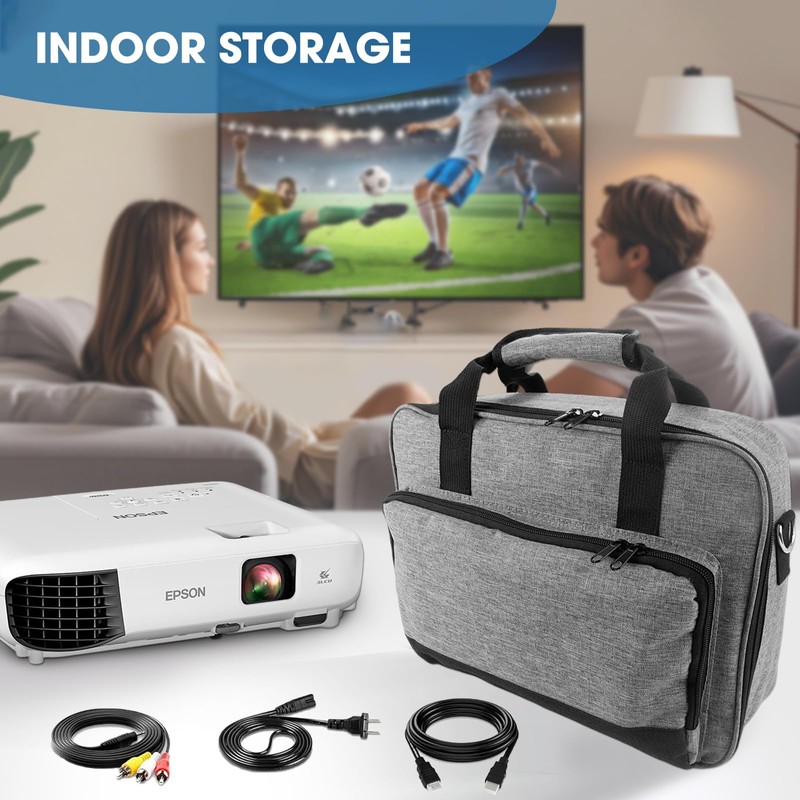 ZKOO Projector Carrying Case, Projector Bag Compatible with Most Projectors,