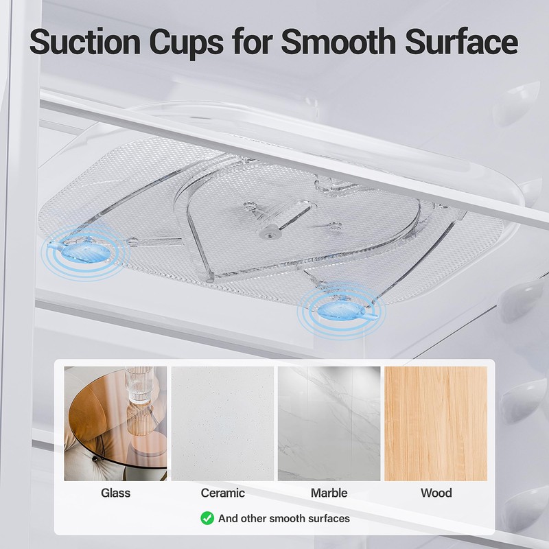 LAMU Lazy Susan Organizer Turntable 15.67''x11.7'' for Refrigerator Organizers and