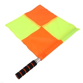 Referee Flag, Soccer Flags Corners,2PCS Waterproof Referee Linesman Flag with Storage Bag for Sports Match Soccer Football Hockey Training Soccer Gear