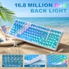 MIKIBY X98 Ultra Wireless Mechanical Keyboard, 12000mAh Gaming Keyboard with