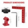 2 Pack 90 Degree Positioning Squares Right Angle Clamps, 14