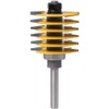 WSOOX Adjustable Finger Joint Router Cutter, 8mm Shank Carbide Chisel