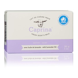 Caprina by Canus Fresh Goat's Milk Soap Bar, Lavender Oil, 5 Ounce, 12 Pack