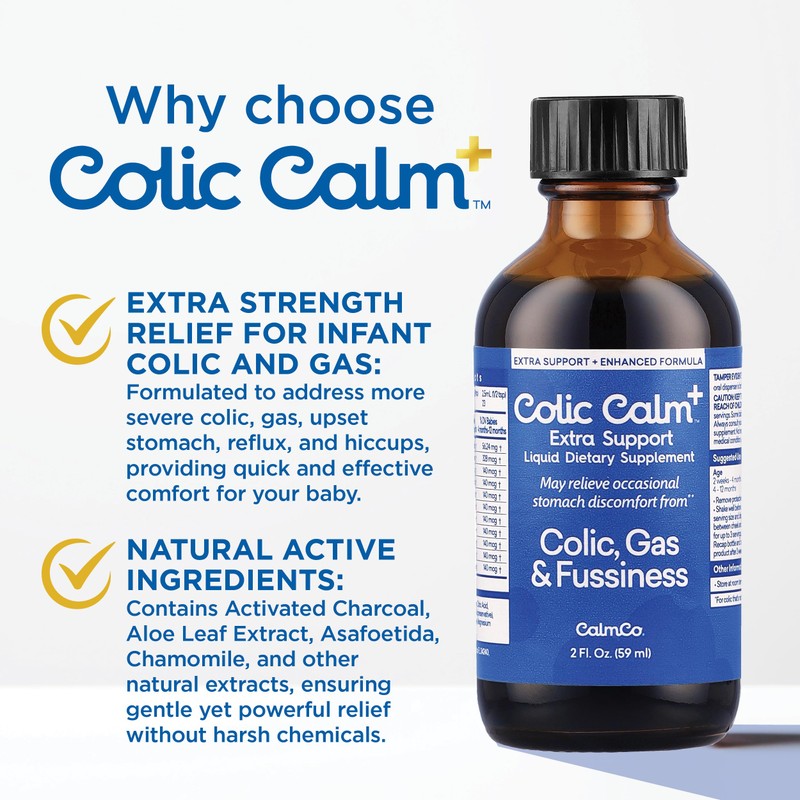 Colic Calm Plus - Alternative Gripe Water with Extra Support,