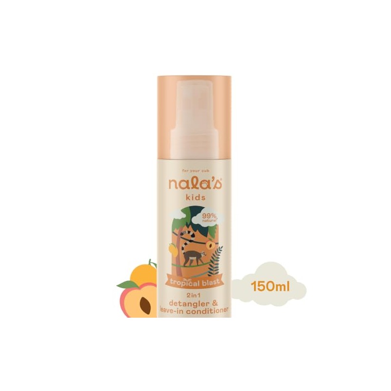 Nala's Kids Tropical Blast Detangler with Argan Oil, Shea Butter