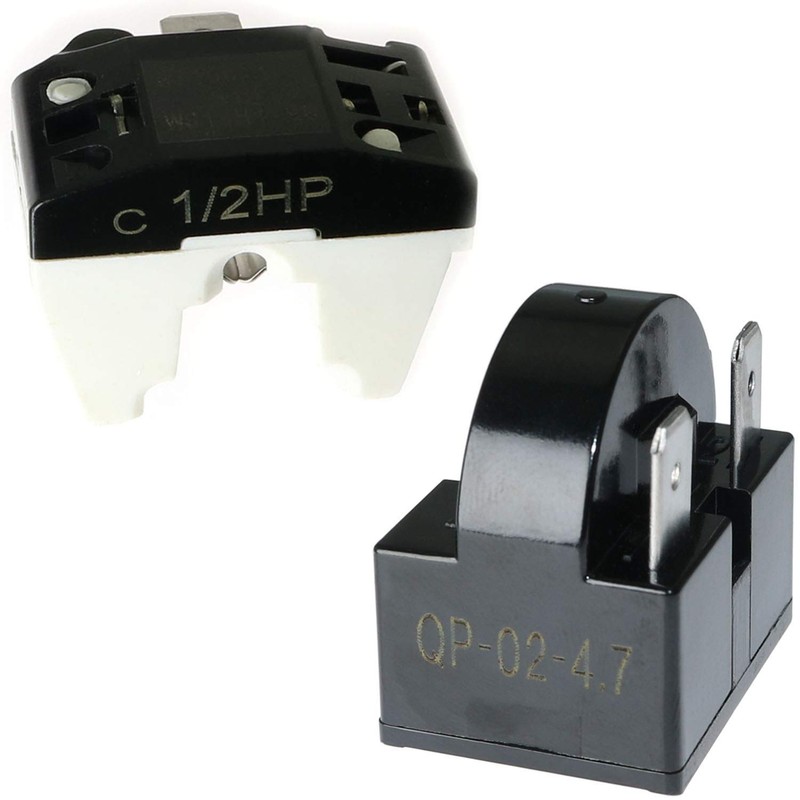 MEETOOT 1pcs QP-02-4.7 PTC Refrigerator Start Relay 3 Pin Coolers