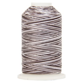 Threadart Multicolor 100% Cotton Thread | Variegated Colors for Quilting, Sewing, and Embroidery | Stormy | 40/3wt - 600M (660 Yards) Cones | Long Staple Low Lint Color 0415