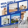 PATIKIL 1 Inch Thumb Operated Offset Cabinet Locks, 2 Pcs