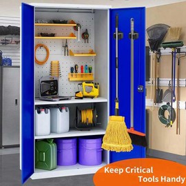 Wisyurt 2 Stück Magnetischer Mopp-Besenhalter, Beweglicher Magnetischer Besenhalter, Rutschfeste Wandmontage für Reinigungswerkzeuge