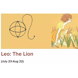 T.A. Tiffany Alexander NEW WOMAN'S GOLD-TONE ZODIAC SIGN LEO MAKE A WISH PENDANT NECKLACE WITH CARD