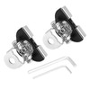 2Pcs Universal Iron Car Hood LED Work Light Bracket Off