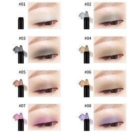 16 Colors Glitter Eyeshadow Stick Colorful Set, Waterproof Eye Shadow Pencil, Eye shadow Stick Pen Makeup Set, Waterproof & Long Lasting Starter Eyeshadow Stick Sets