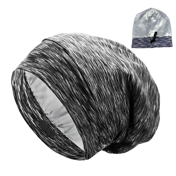 TogtherKings Silk Hood for Sleeping, Unisex Satin Bonnet Sleep Cap