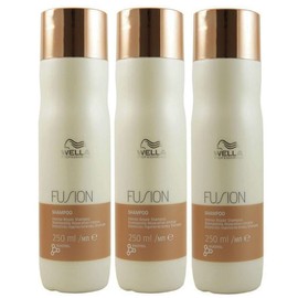 3 x Wella Professional Fusion Intense Repair Shampoo 250 ml