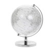 Lesser & Pavey Vintage Rotating Silver & White World Globe