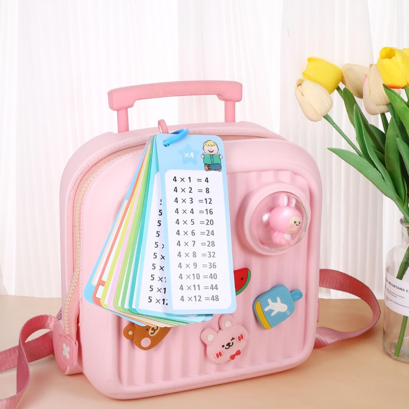 1x1 Flashcards, 15 Pieces Multiplication Table and 2 Dry Wipe