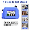 CHIKYTECH Mini Handheld Inkjet Printer, with 42ml Fast Dry Ink