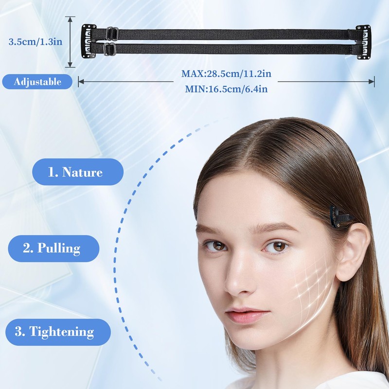 EKIND Face Lift Band with Clip Adjustable Strap with Hairpin
