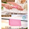 KitchLife Microfiber Cleaning Cloth Roll, 100 Pack - Tear-Away Microfiber