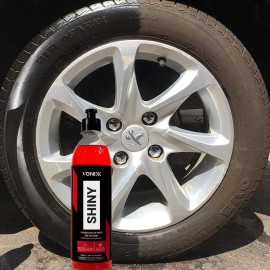 Neumático negro de larga duración Shiny Revitalizer color rojo Vonixx