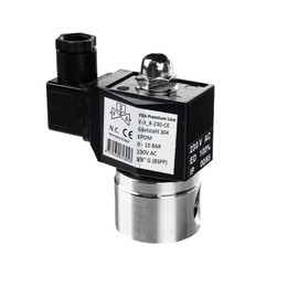 FSA Solenoid Valve Stainless Steel 304 3/8 Inch 230 V AC 0-10 Bar EPDM Closed without Electricity