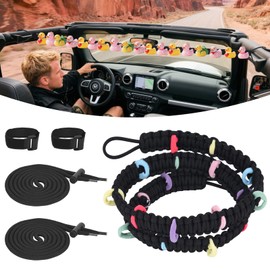 Selacca Duck Holder for Jeep, Rubber Ducks Holder, Jeep Ducks Holders for Wrangler YJ TJ JK JL & Gladiator JT Can Hold 36 Ducks Accessories(Black)