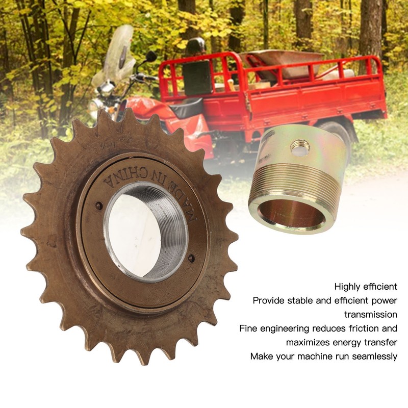 Bike Freewheel Adapter Set Professional 24T Single Speed Freewheel 24mm