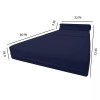 Amfuton Navy Blue Sleeper Chair Folding Foam Beds, Portable Flip