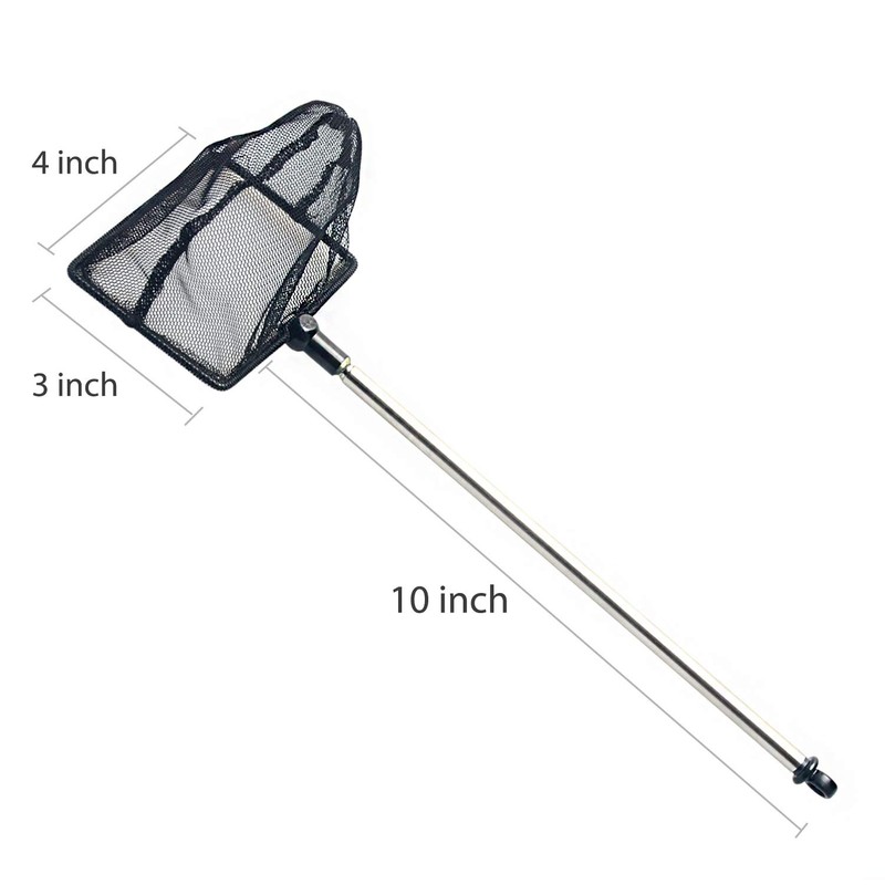 Pawfly 3.8 Inch Telescopic Aquarium Net Fine Mesh Small Fishnet