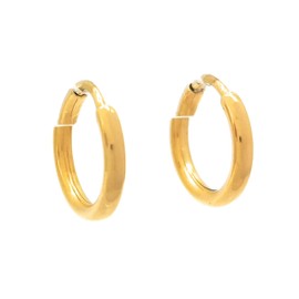 Arete para Piercing - Arete para cartílago de oreja - Arracada Chunky para Piercing - Pendientes Antialérgicos - Chapa de Oro Calidad Premium - Elegantia Jewelry (Arracada Piercing Chunky)