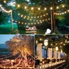 SUNTHIN Outdoor String Lights, 48FT Patio Lights with 25 G40