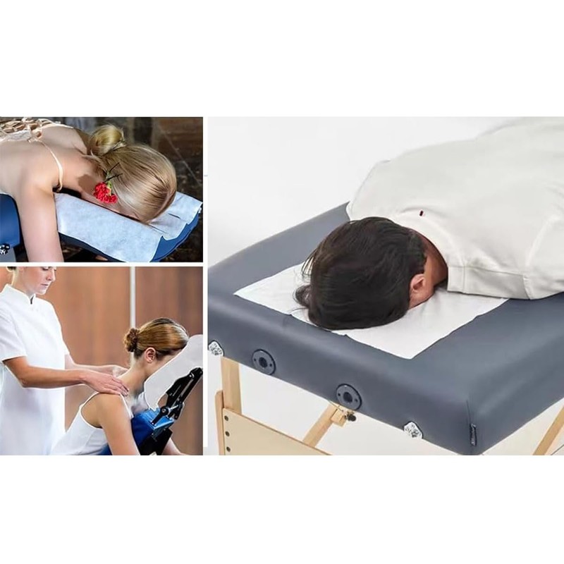 100 Count Disposable Face Rest Covers,Headrest Covers Soft Non-Sticking Massage