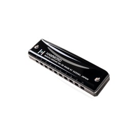SUZUKI Harmonica (HA-20-C), Key of C, Phosphor Bronze Reeds, Hard Shell Carrying Case, Color- Black