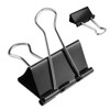 10PCS Binder Clips Black Metal Foldback Clamps Document Paper 51mm