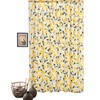 DaDa Bedding Botanical Floral Window Curtain Panels - Natural Semi