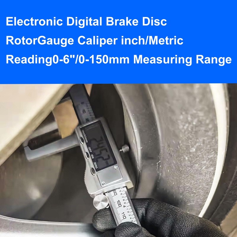 GODESON Disc Brake Rotor Micrometer,Digital Caliper Measuring Tool for Disc