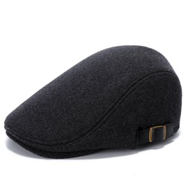 SAKTHIVEL Men's Flat Cap Beret Cap Newsboy Driving Cabbie Flat Cap Autumn Winter, gray